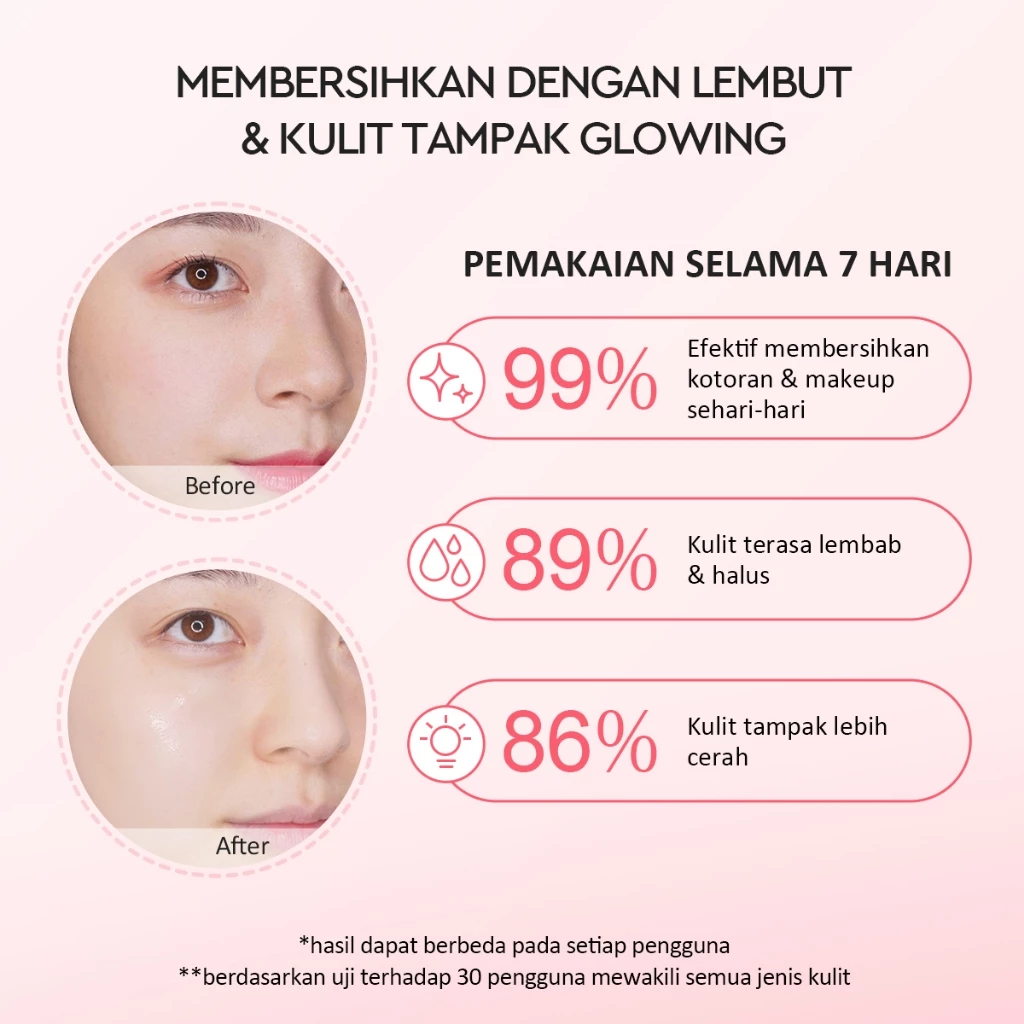 Glad2Glow Milk Amino Acid Gentle Cleanser 2 Glad2Glow Milk Amino Acid Gentle Cleanser - Gambar 2