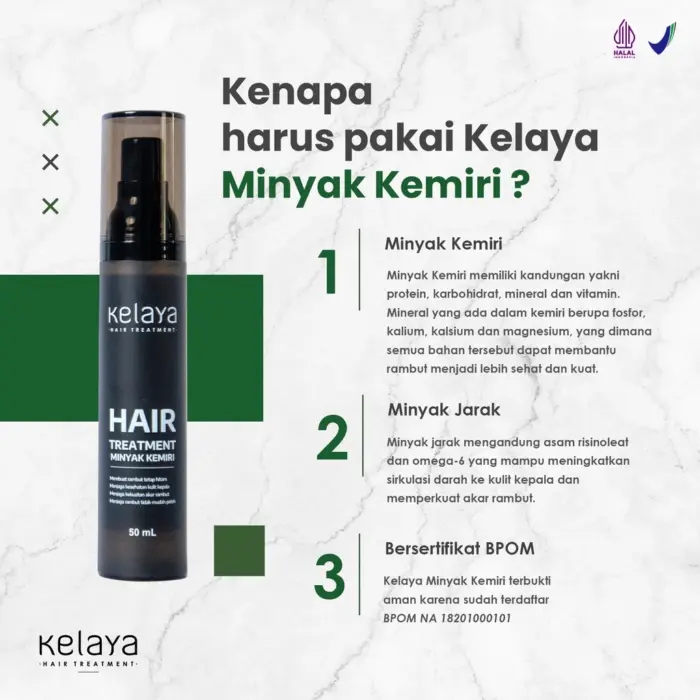Kelaya Minyak Kemiri Penumbuh Rambut 50ml - Gambar 7
