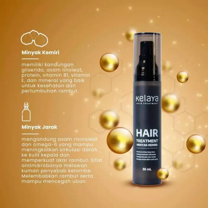 Kelaya Minyak Kemiri Penumbuh Rambut 50ml - Gambar 6