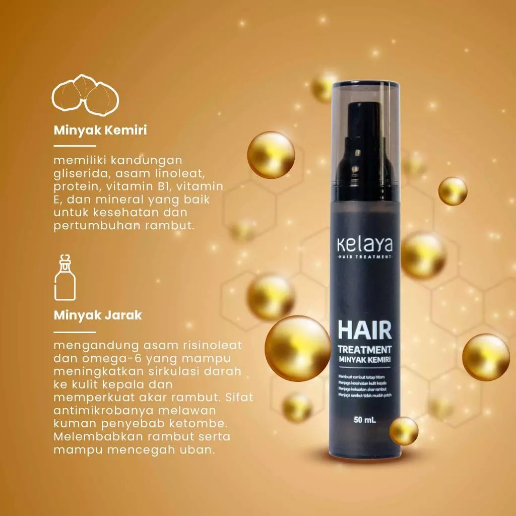 Kelaya Minyak Kemiri Penumbuh Rambut 3 Kelaya Minyak Kemiri Penumbuh Rambut 50ml - Gambar 6
