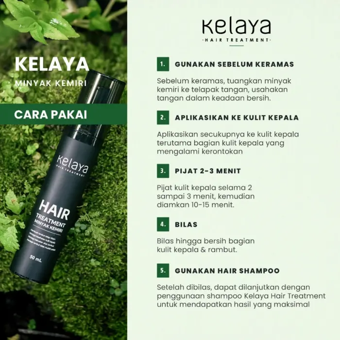 Kelaya Minyak Kemiri Penumbuh Rambut 50ml - Gambar 5