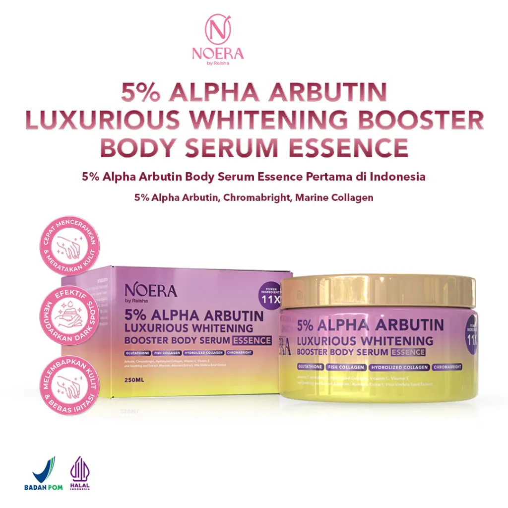 Noera 5% ALPHA ARBUTIN Noera 5% ALPHA ARBUTIN Luxurious Whitening Booster Body Serum Essence - Gambar 1