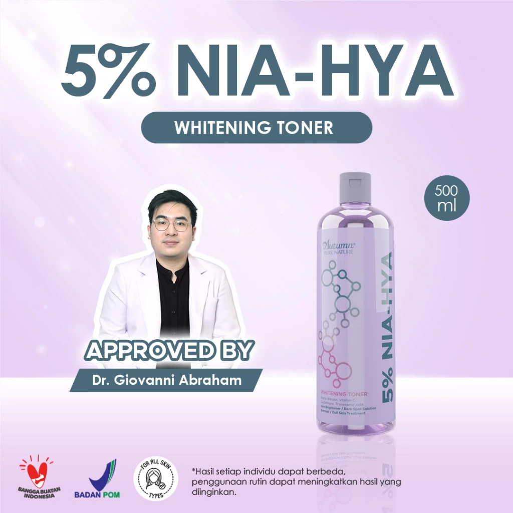 Autumn 5% NIA–HYA Whitening Toner 6 Autumn 5% NIA–HYA Whitening Toner 500 ml - Gambar 1