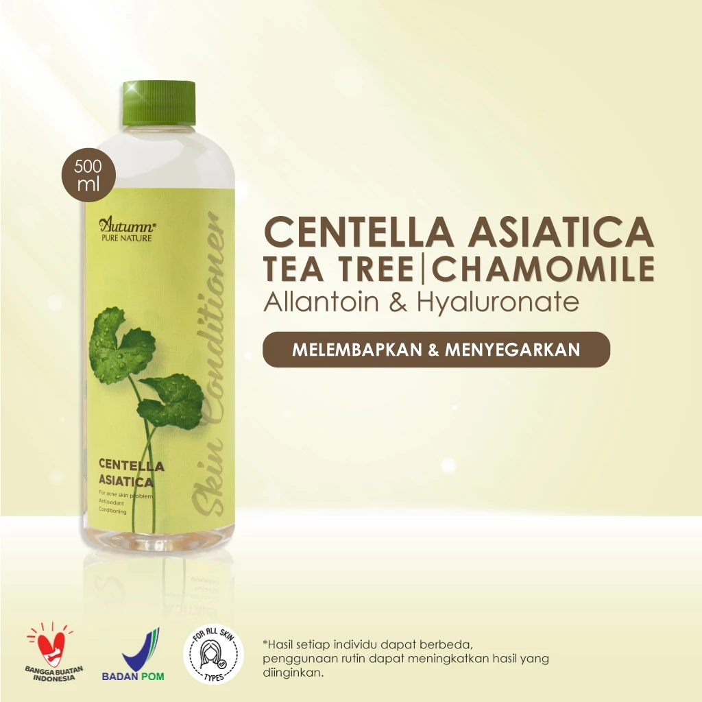 Autumn Centella Asiatica Toner Skin Conditioner 3 Autumn Centella Asiatica Toner Skin Conditioner 500ml - Gambar 2
