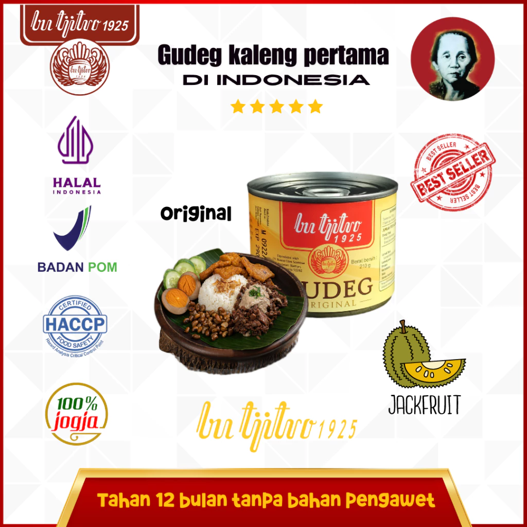 Gudeg Kaleng Bu Tjitro 3 Bu Tjitro Gudeg Jogja Kemasan Kaleng - Gambar 3