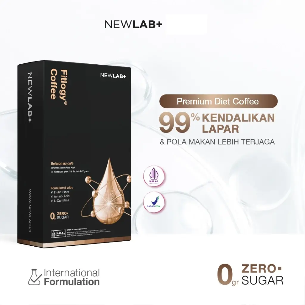 NEWLAB Fitlogy Coffee 5 NEWLAB Fitlogy Coffee - Kopi Sehat untuk Kontrol Berat Badan - Gambar 1