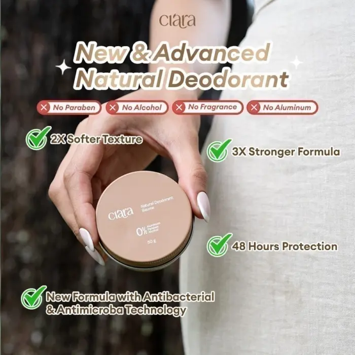 Ciara Natural Deodorant - Penghilang Bau Badan 30 gr - Gambar 3