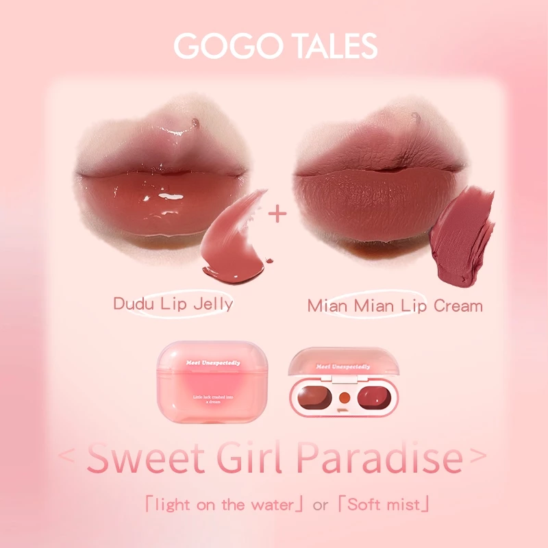 Gogo Tales LipPods 3 Gogo Tales LipPods Lipstik Cloud Sense Dual Colour Lipcream - Gambar 4