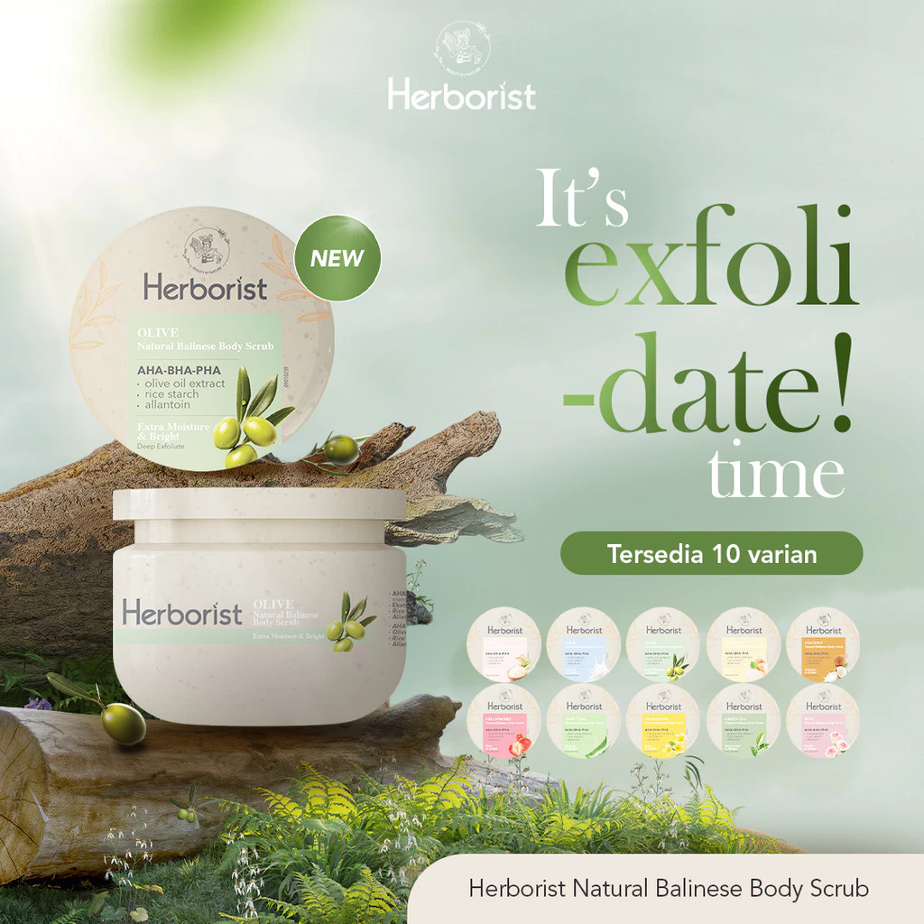 Herborist Natural Balinese Body Scrub 2 Herborist Natural Balinese Body Scrub AHA-BHA-PHA 200 gr - Gambar 2