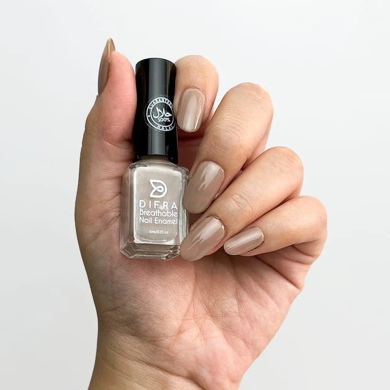 Kutek Halal - Difra Breathable Nail Enamel Latte Kutek Halal - Difra Breathable Nail Enamel - Gambar 3