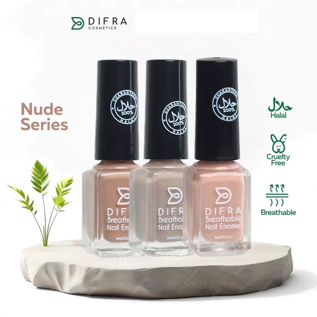 Kutek Halal - Difra Breathable Nail Enamel Kutek Halal - Difra Breathable Nail Enamel - Gambar 1