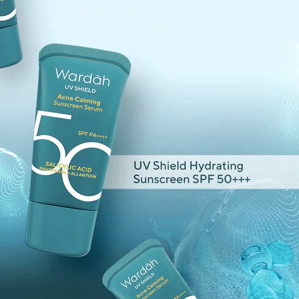 Wardah UV Shield Acne Calming Sunscreen Serum 4 Wardah UV Shield Acne Calming Sunscreen Serum SPF 50 PA++++ - Gambar 1