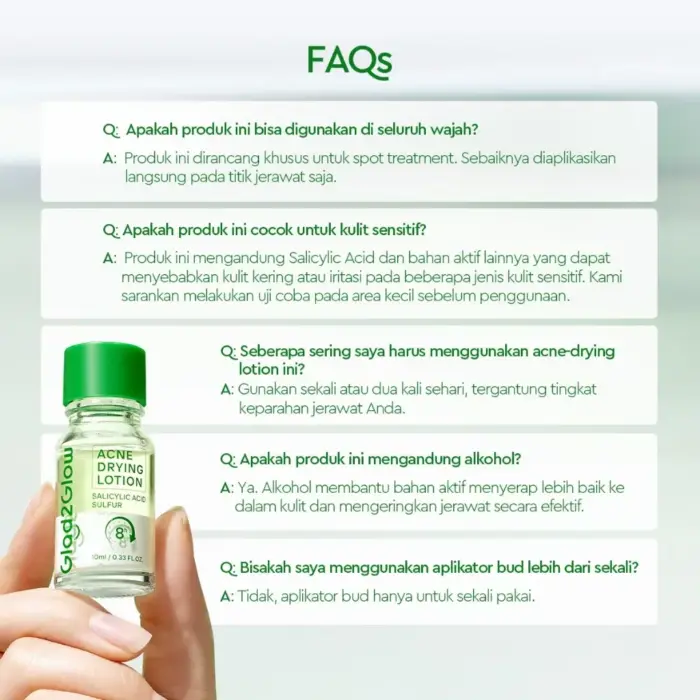 Glad2Glow Acne Drying Lotion Set - Mengeringkan Jerawat - Gambar 8