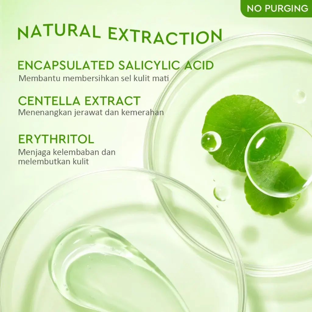 Glad2Glow Centella Salicylic Acid Acne Gel Cleanser 3 Glad2Glow Centella Salicylic Acid Acne Gel Cleanser - Gambar 4