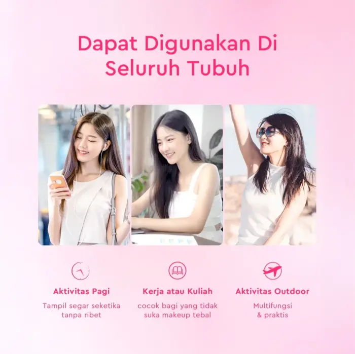 Glad2Glow Double Bright Day Cream - Gambar 3