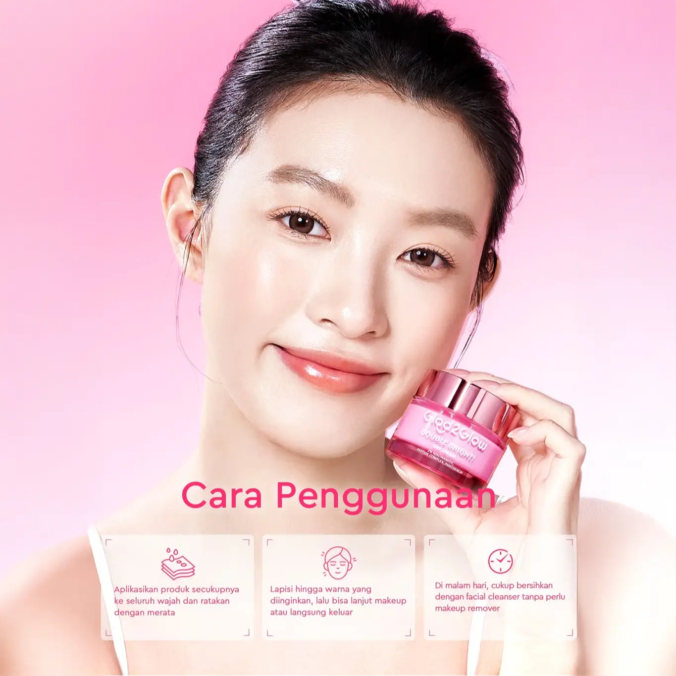 Glad2Glow Double Bright Day Cream 3 Glad2Glow Double Bright Day Cream - Gambar 5