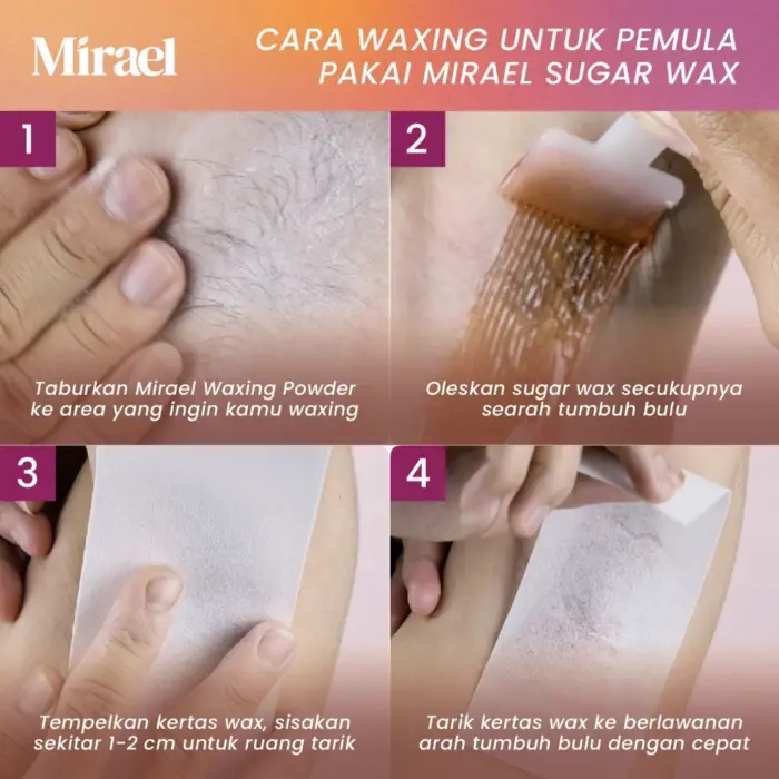 MIRAEL Sugar Waxing Kit Dengan Niacinamide Penghilang Bulu - Gambar 4
