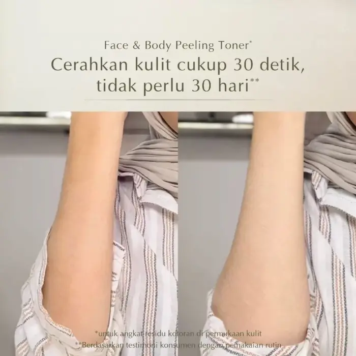 Mossèru AHA 8%+BHA 2% Dead Skin Removal Body Toner - Gambar 6
