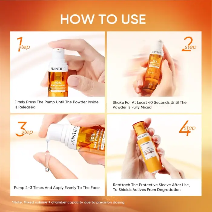 Skintific 10% Pure Vitamin C Brightening Serum - Gambar 7