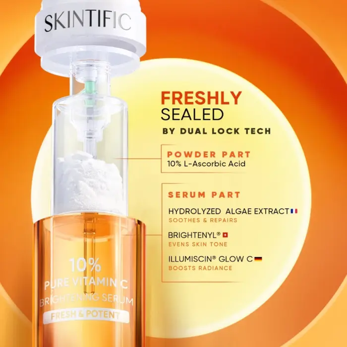 Skintific 10% Pure Vitamin C Brightening Serum - Gambar 3