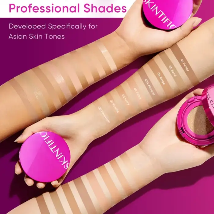Skintific Cover Glow Perfect Pink Cushion - Gambar 4