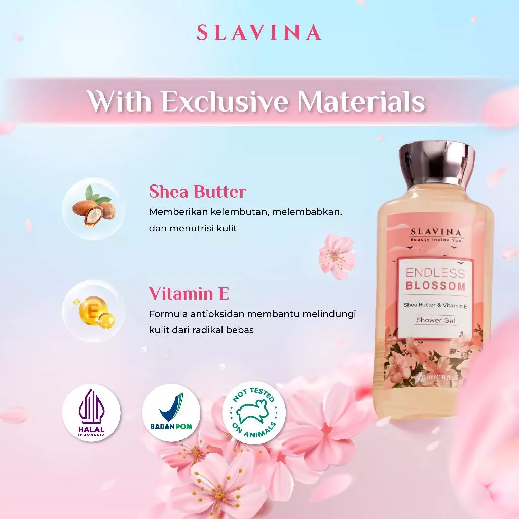 Slavina Shower Gel - Endless Blossom Slavina Shower Gel by Nagita Slavina - Gambar 7