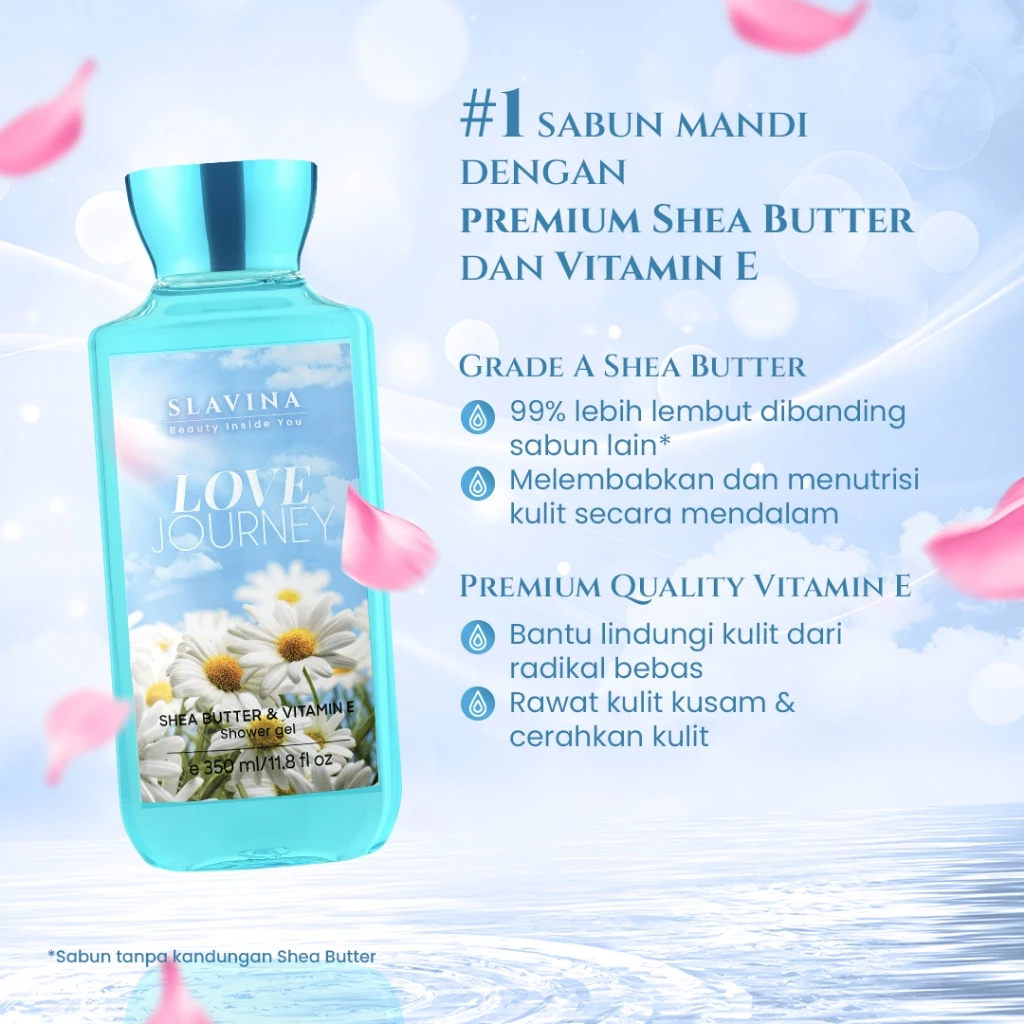 Slavina Shower Gel - Love Journey Slavina Shower Gel by Nagita Slavina - Gambar 8