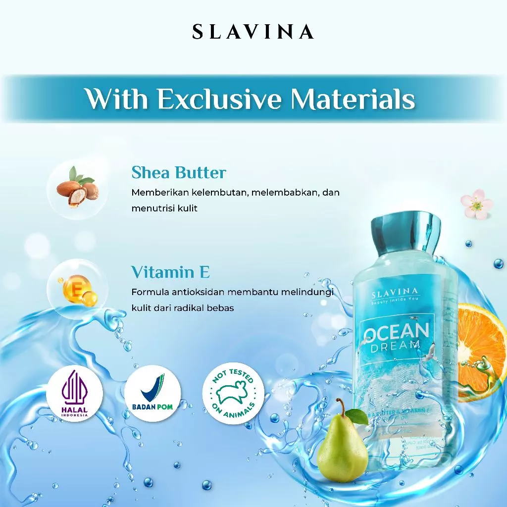 Slavina Shower Gel - Ocean Dream Slavina Shower Gel by Nagita Slavina - Gambar 5