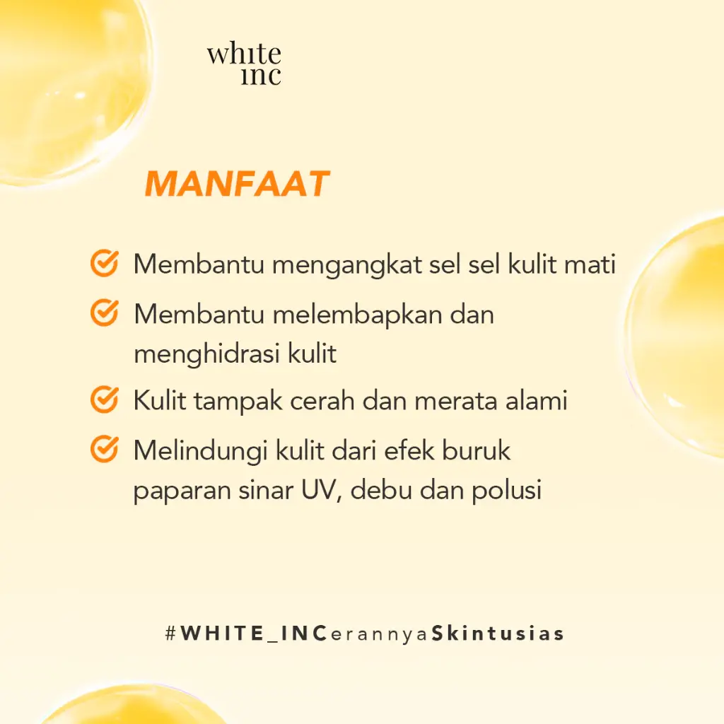 WHITE INC AHA Body Lotion to Whitening & Moisturising 2 WHITE INC AHA Body Lotion to Whitening & Moisturising - Gambar 7