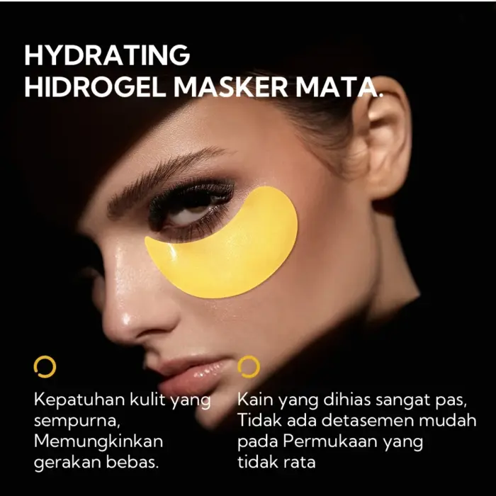 Lanbena 24K Gold Collagen Eye Patch - Penghilang Kantung Mata Lingkaran Hitam - Gambar 6