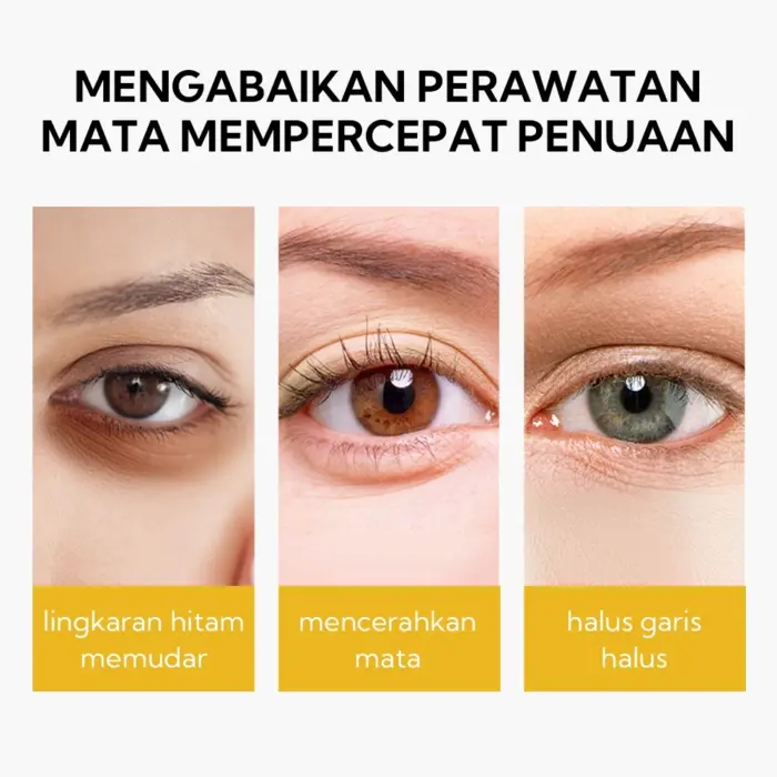 Lanbena 24K Gold Collagen Eye Patch - Penghilang Kantung Mata Lingkaran Hitam - Gambar 2