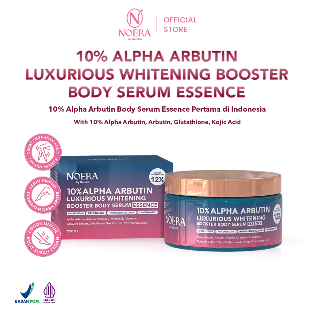 Noera 10% ALPHA ARBUTIN 3 Noera 10% ALPHA ARBUTIN Luxurious Whitening Booster Body Serum Essence - Gambar 1