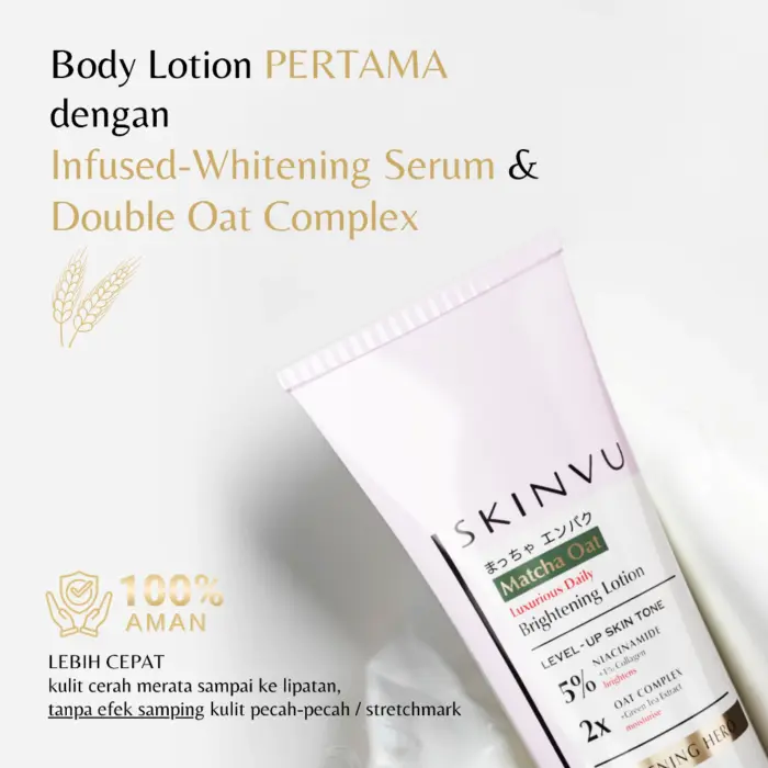 Skinvu Matcha Oat 2 Levels Body Lotion - Gambar 2