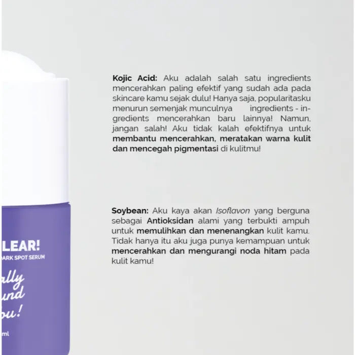 Finally Found You! Soy Clear Brightening & Dark Spot Serum - Gambar 6