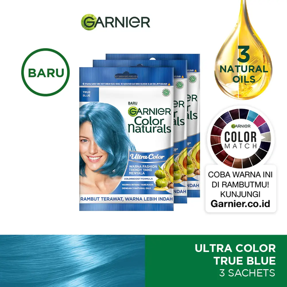 Garnier Color Naturals - True Blue 6 Garnier Color Naturals - True Blue - Gambar 1