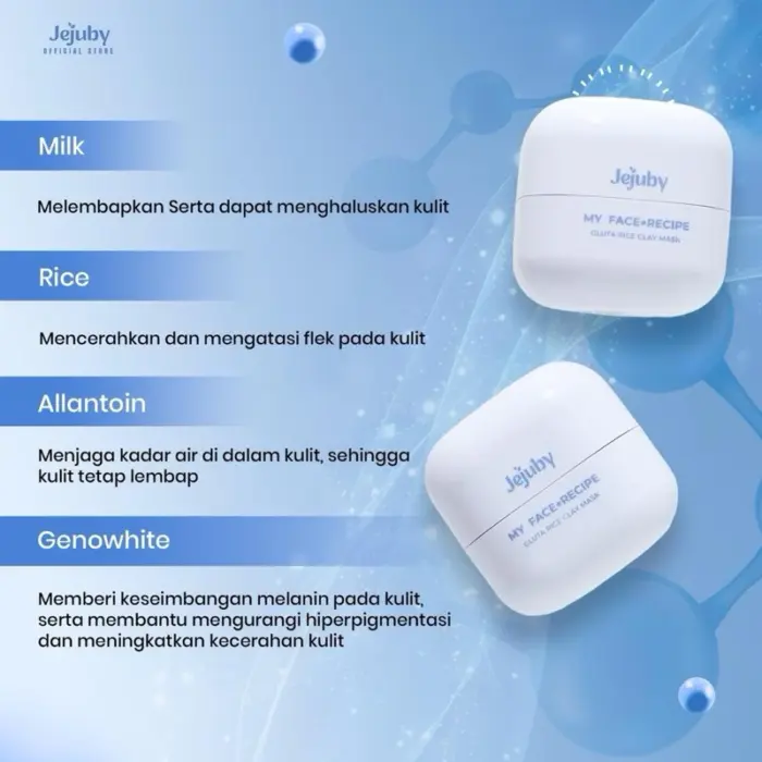 Jejuby Gluta Rice Clay Mask Refill 100 gr - Gambar 3
