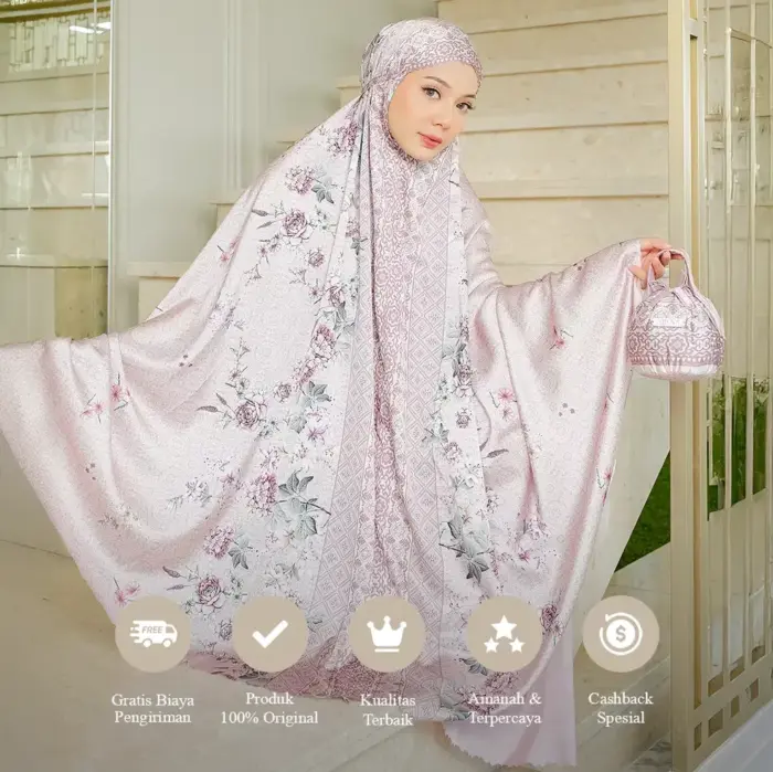 Namira Series - Mukena Dewasa 2in1 Silk Armanie - Gambar 4