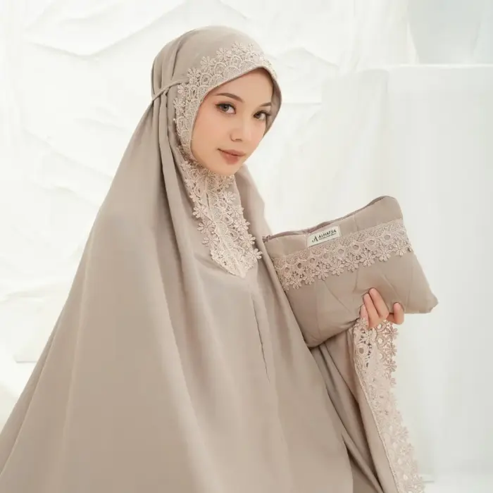 Mukena Ameena Renda Katun Premium - Gambar 3