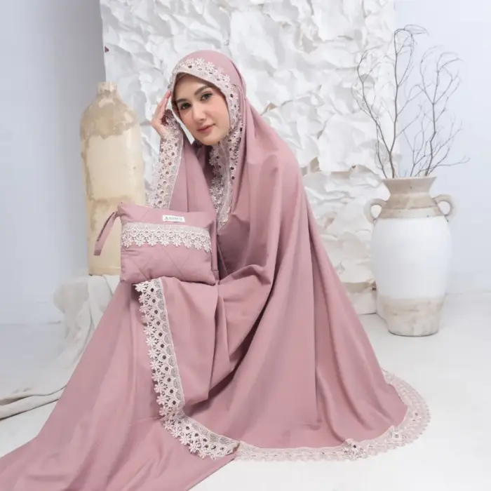 Mukena Ameena Renda Katun Premium - Gambar 6