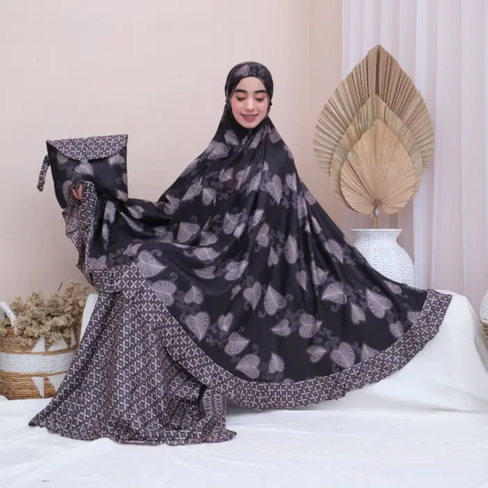 Mukena Batik Jumbo Rayon Premium - Gambar 2