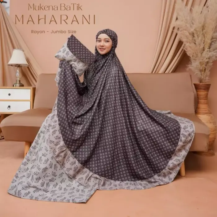 Mukena Batik Jumbo Rayon Premium - Gambar 3