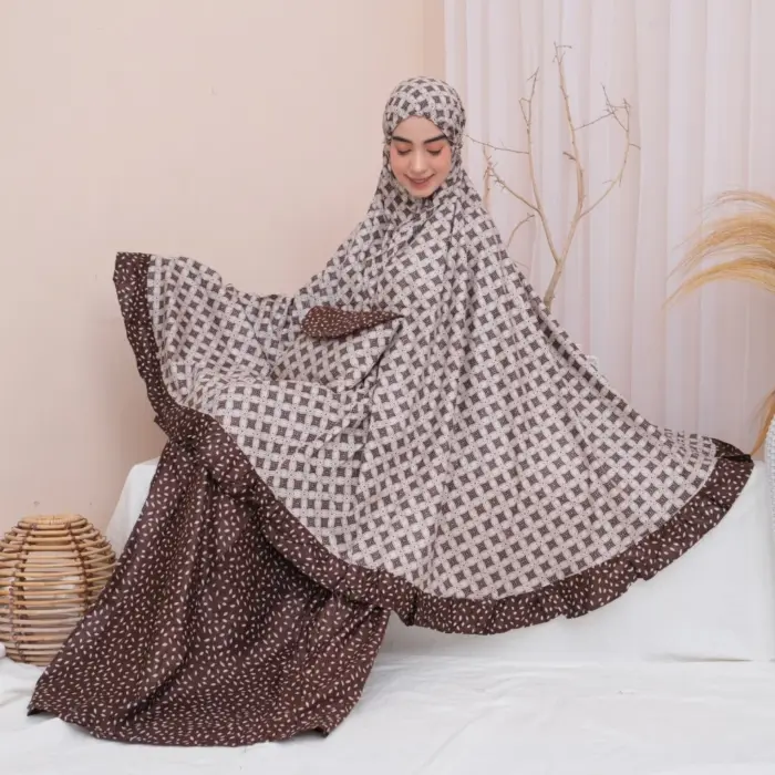 Mukena Batik Jumbo Rayon Premium - Gambar 4