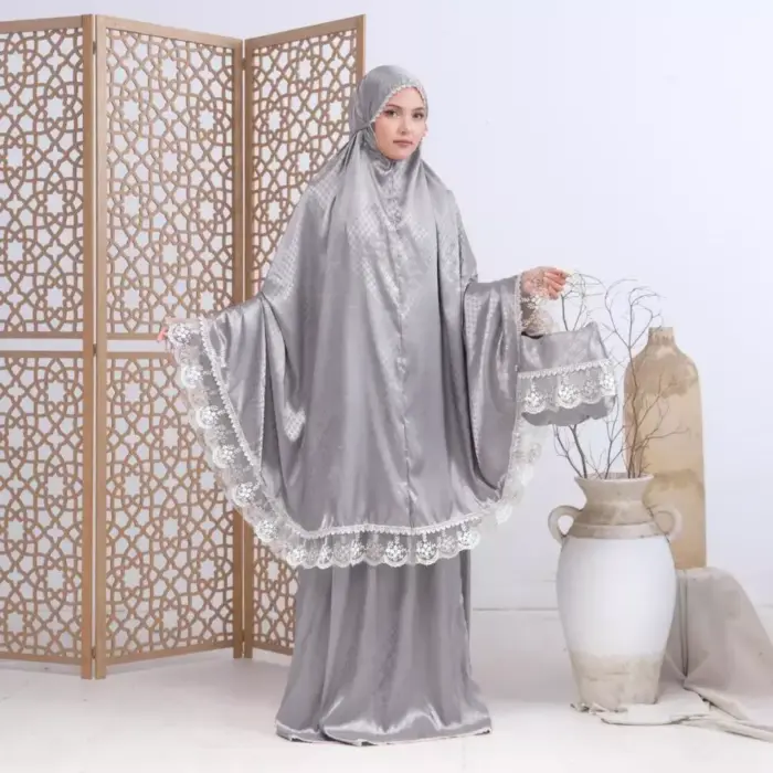 Mukena Dewasa 2in1 Armani Silk Jaguar - Gambar 5