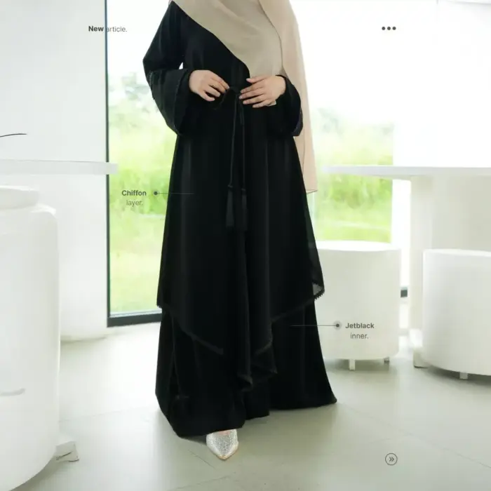 Abaya Turkey Aletta - Gambar 2