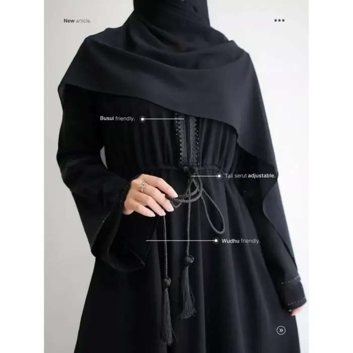 Abaya Turkey Aletta - Gambar 3