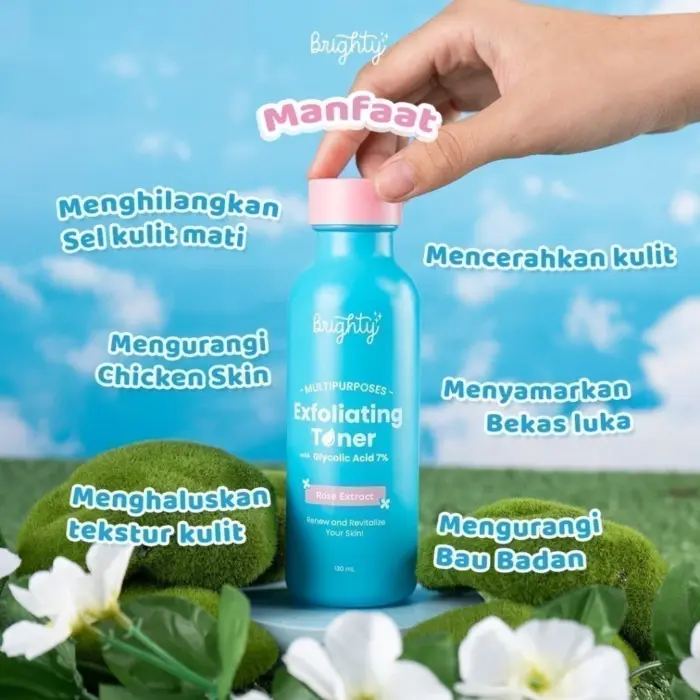 Brighty Multipurpose Exfoliating Toner - Gambar 4