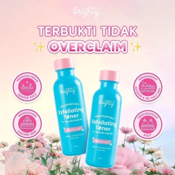 Brighty Multipurpose Exfoliating Toner - Gambar 2