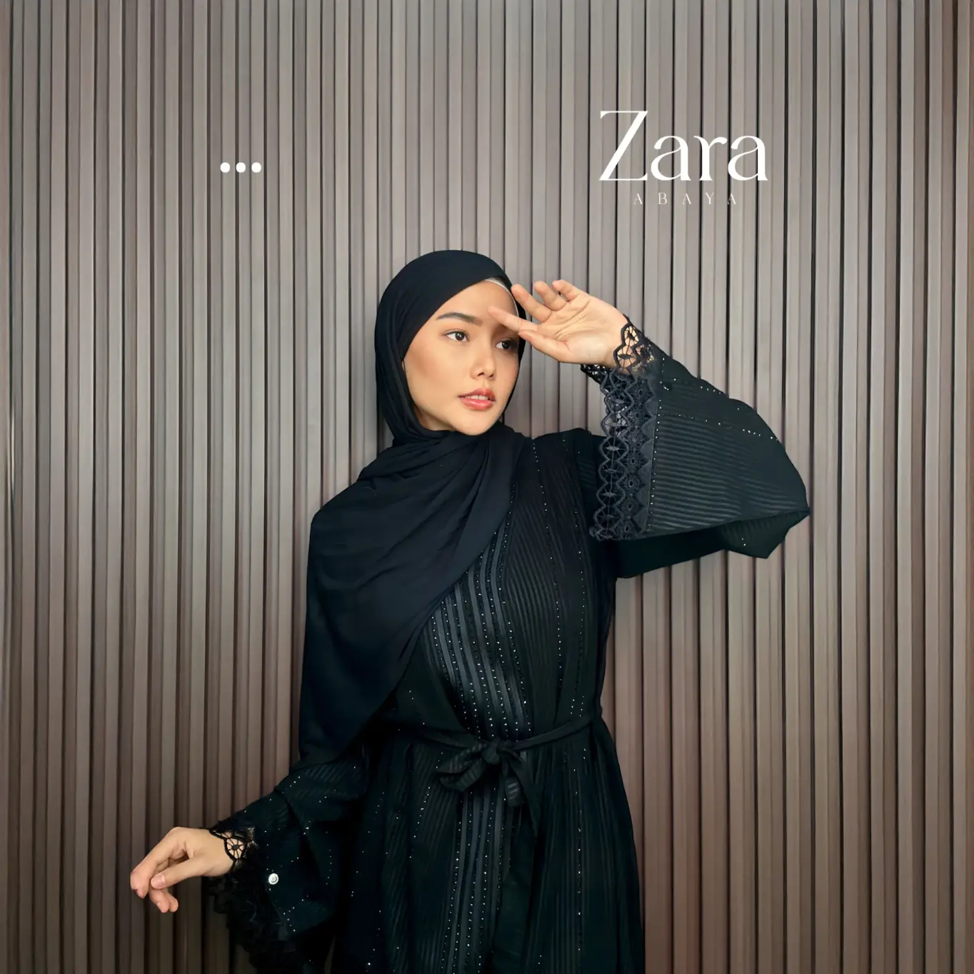 Zara Abaya Hitam Turkey 1 Zara Abaya Hitam Turkey - Gambar 1
