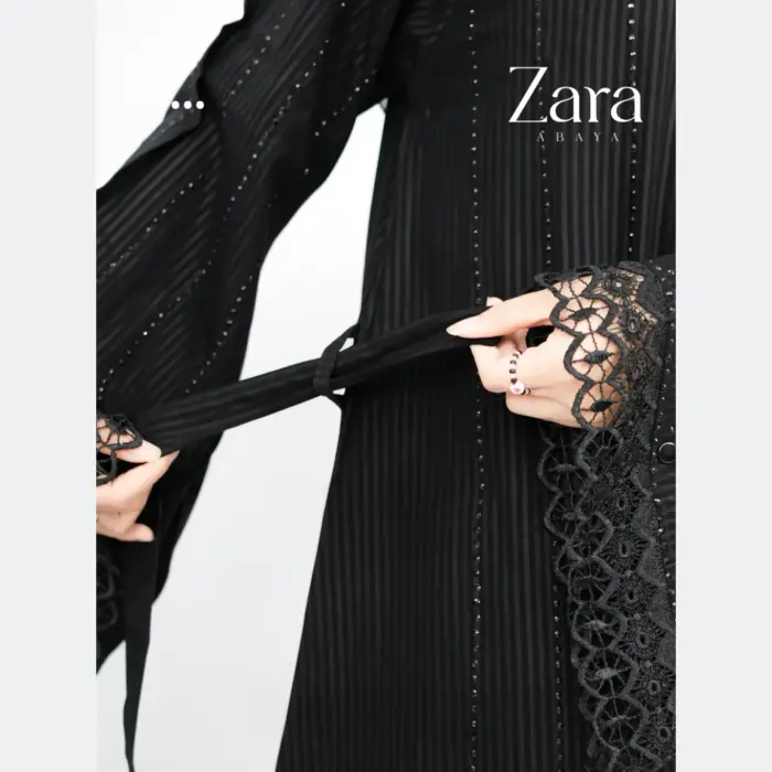 Zara Abaya Hitam Turkey - Gambar 4