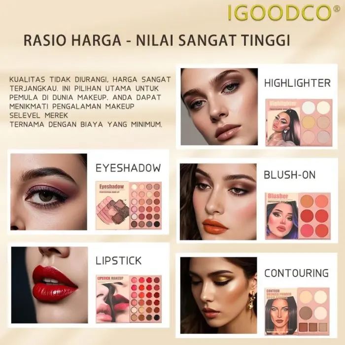IGOODCO Pearlescent Matte Easy Tinting Eyeshadow Book - Gambar 3